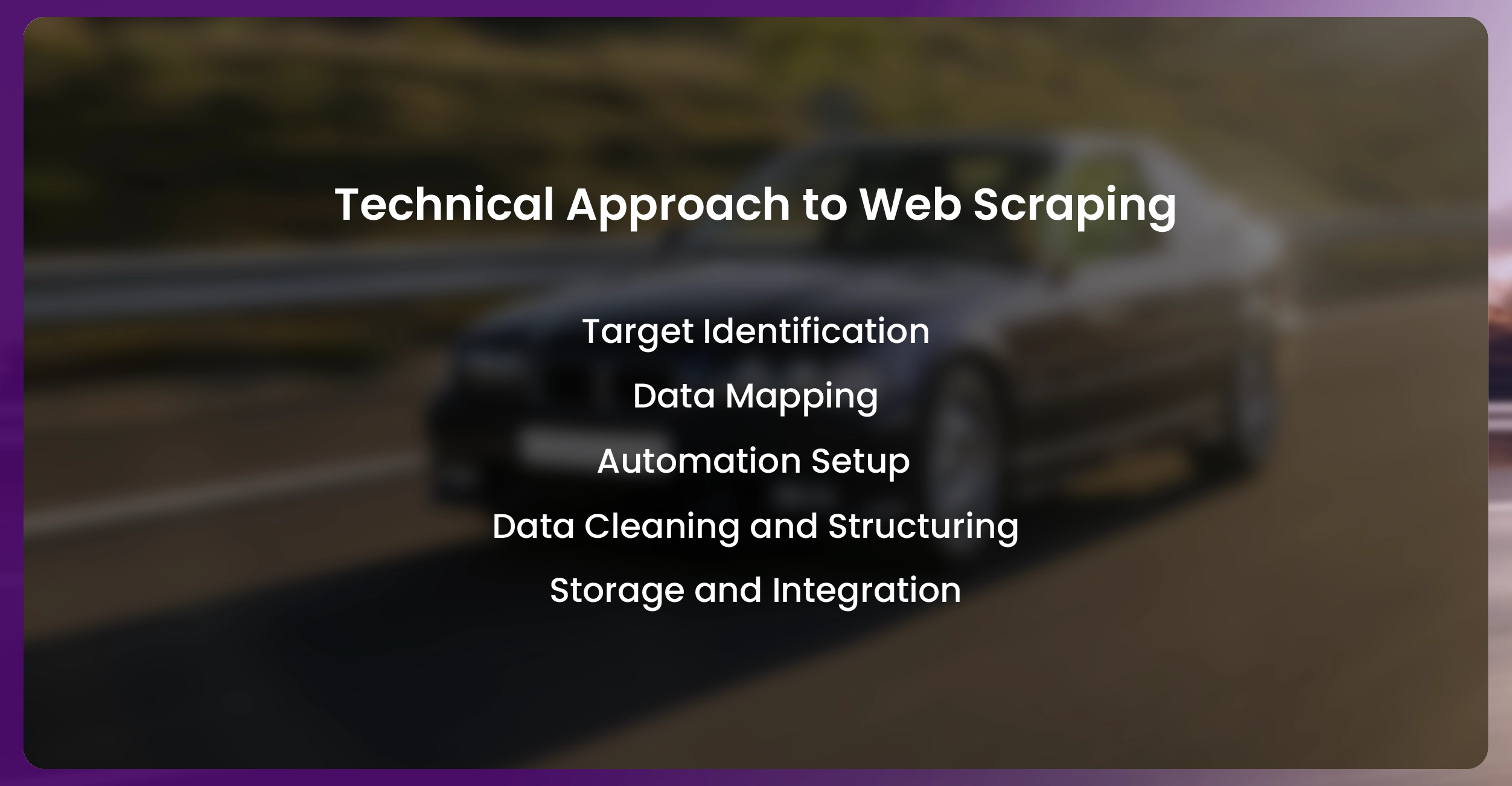 Technical Approach to Web Scraping